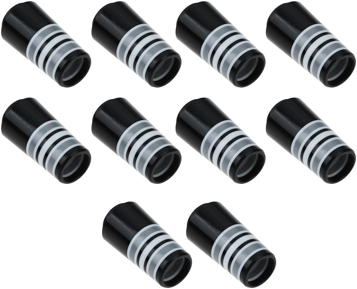 Dailygoods- Golf Ferrules 10 Stuks - Compatibel met Ping/Taylormade - 0,355 Inch Tip - Kunststof - Afmetingen 13,46 mm x 25 mm x 9,2 mm - Schachtbescherming - Golfhulzen
