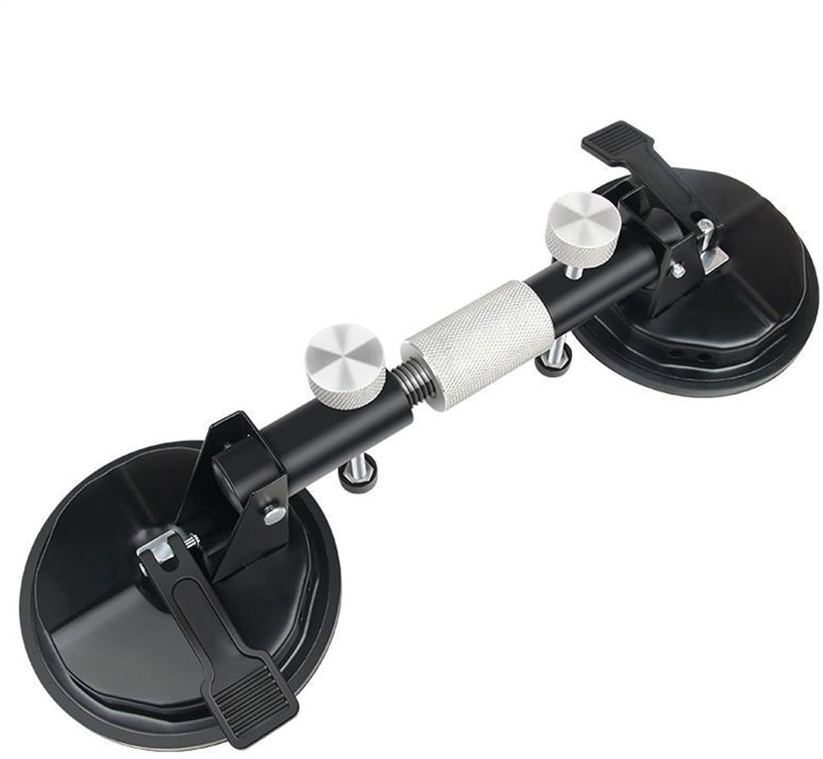 Zuiglifter Zwaar - Tegelkrik Aluminium - Materiaal Verplaatsen - Versterkt Rubber - 44 x 17 x 13.4 cm - Zilver