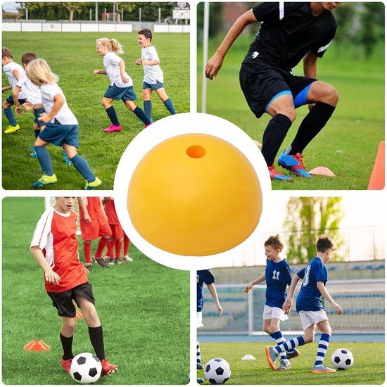 Voetbal Trainingspalen - Agility Palen - Sport Training - Stabiele Basis - 11x21 cm - Zwart — afbeelding 5