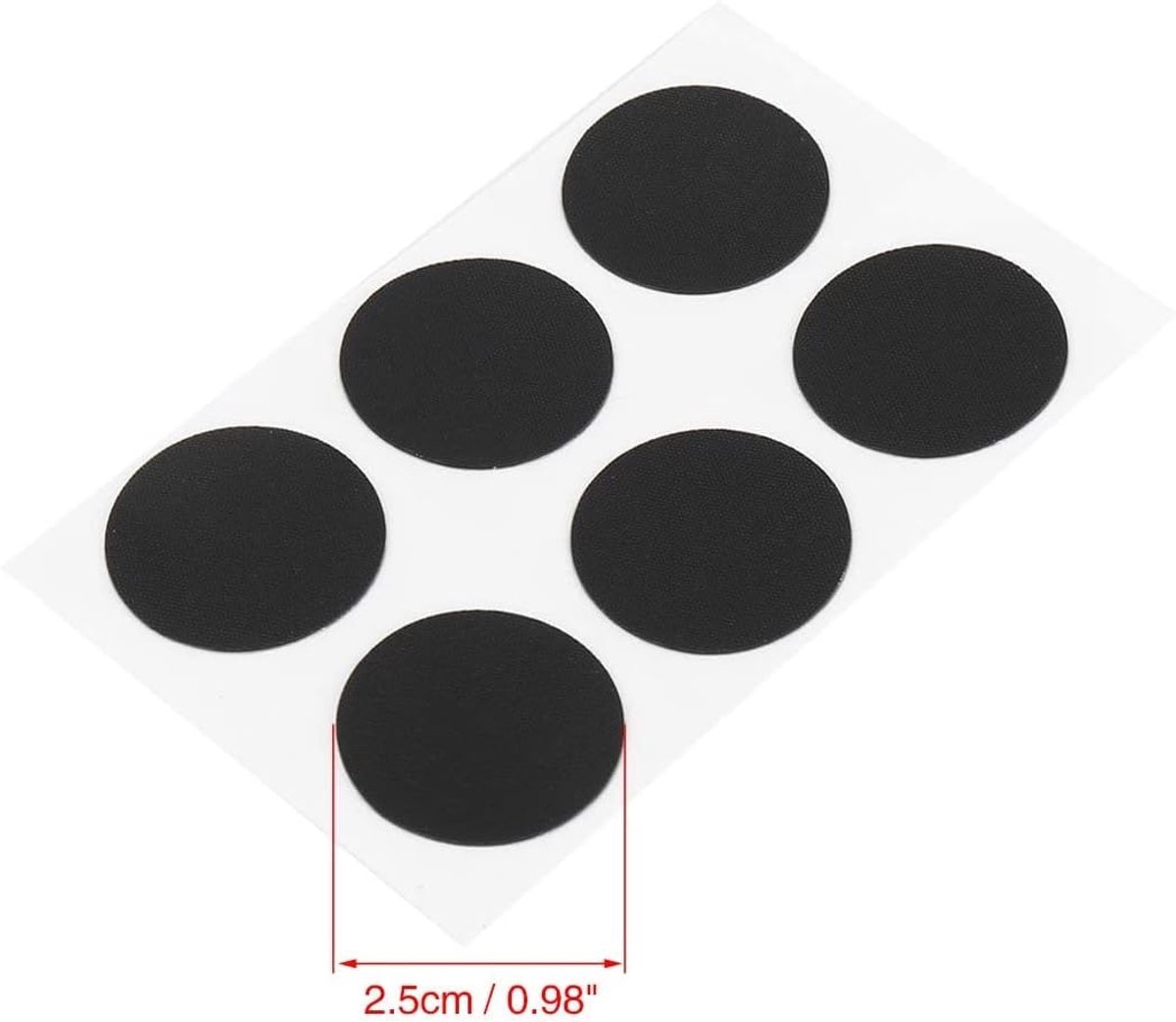 Fiets Binnenband - Reparatie Patches - Band Reparen - Zelfklevend - 6 Stuks - Zwart