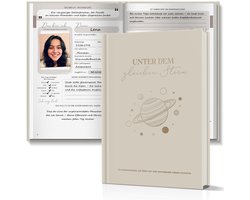 Dailygoods - BIROYAL Vriendenboek, kaki, het thema sterren, A5 hardcover