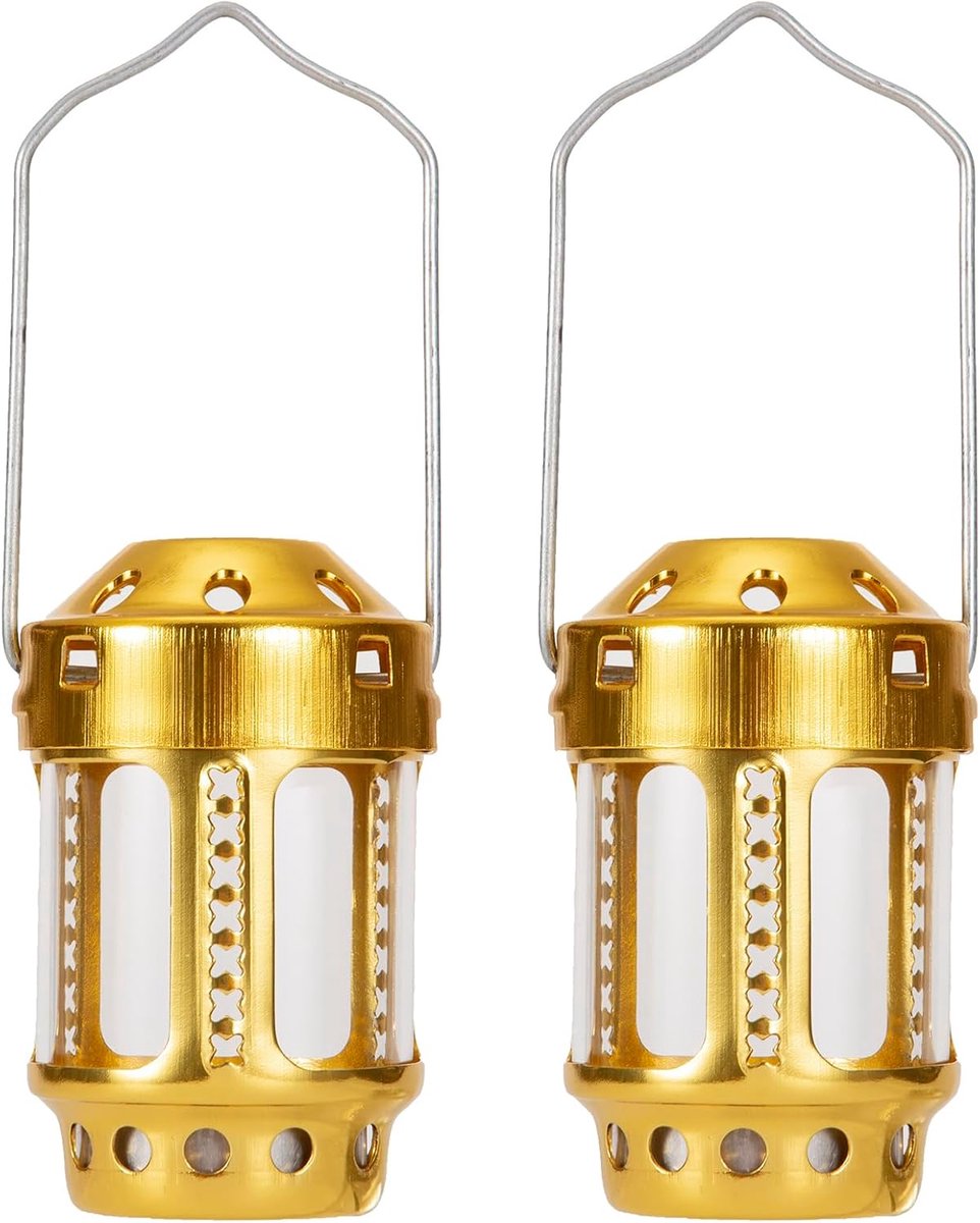 Draagbare Kaarslantaarn - Buitenlamp Hanglamp - Kamperen Vissen - Lichtgewicht Aluminium -