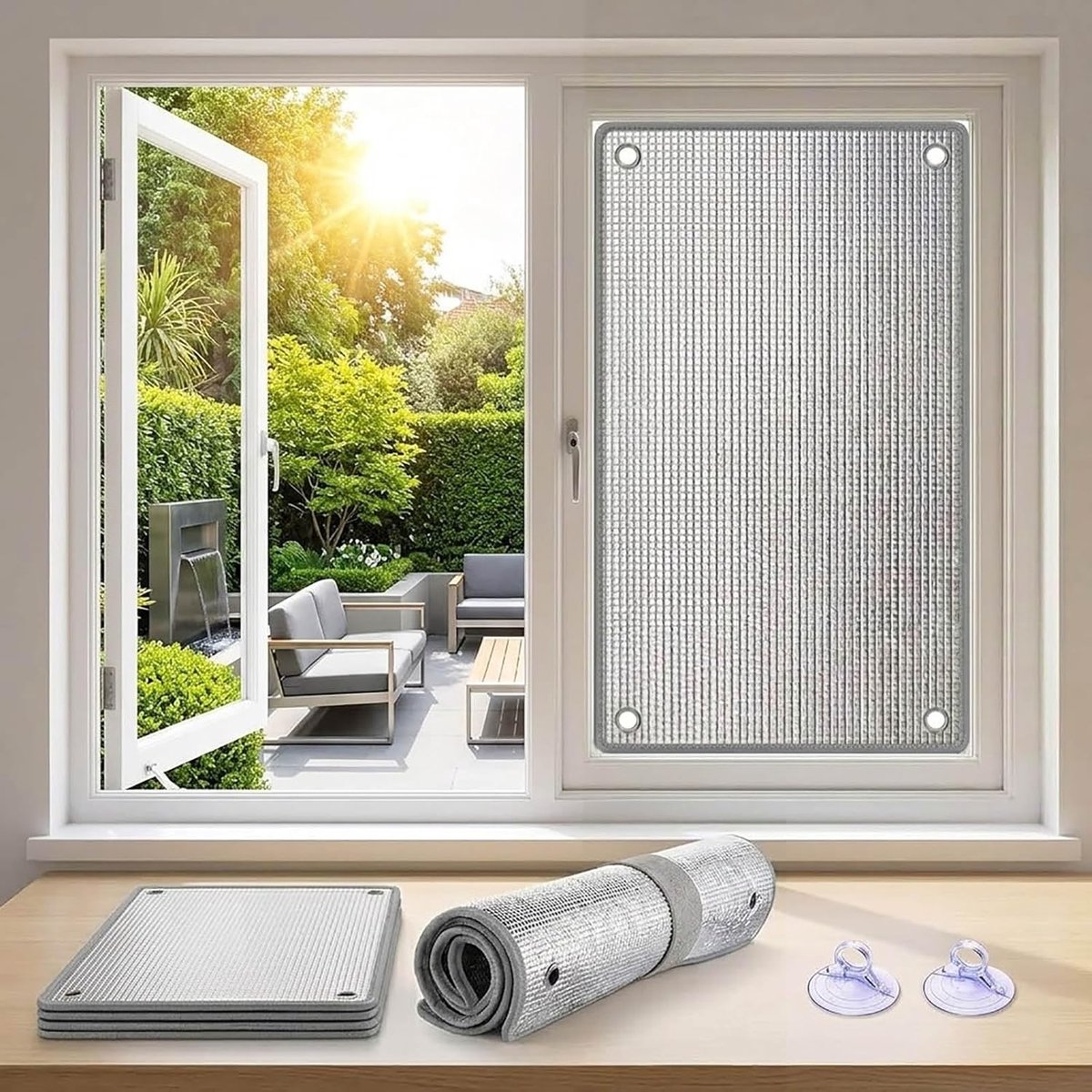 Raamfolie Verduisterend - Zonwerende Folie - Privacy Creëren - Schadevrije Zuignappen - 50