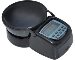 Digitale Voederautomaat - Aquarium Voerder - Vis Voeren - Programmeerbare Timing - 80g Capaciteit - Zwart
