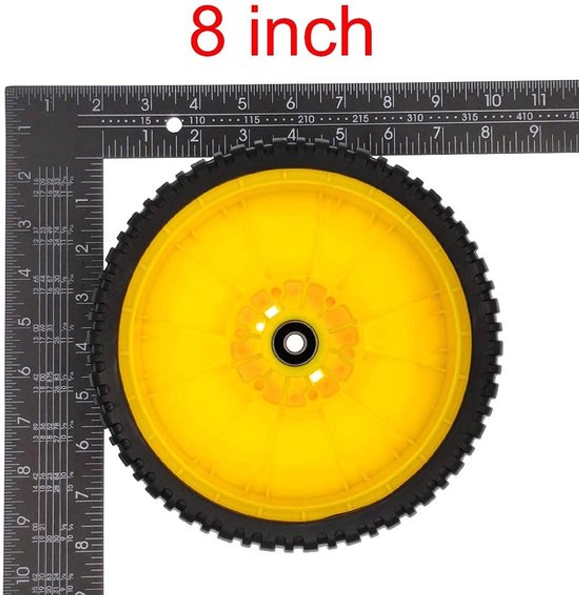 - Grasmaaierwielen - 2-Pack voor 8 Inch Grasmaaiers - Compatibel met diverse modellen - Duurzaam en stevig - Geschikt voor John Deere en Or...