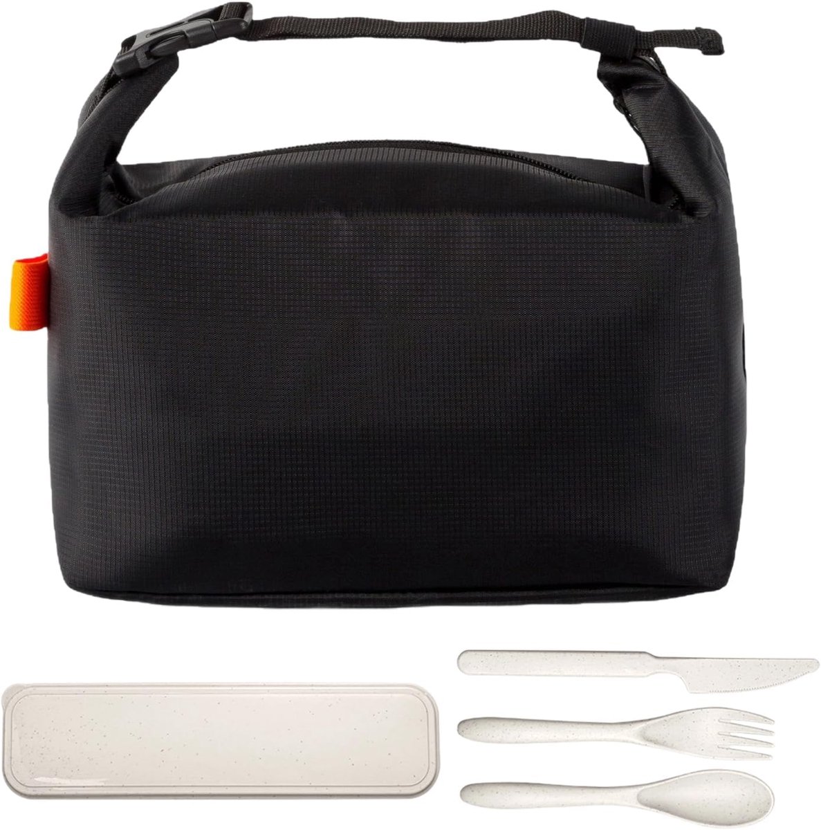 SnelShoppen - 2 Stuks Herbruikbare Geïsoleerde Lunchtas - Lekvrije Koeltas met Draagbaar Ontwerp - Waterbestendig - Grote Capaciteit 8L - Zwart en Gee