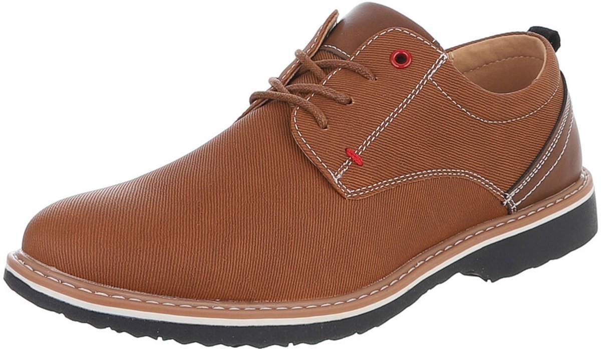 Heren Veterschoen Casual Derby Comfort Mt:40