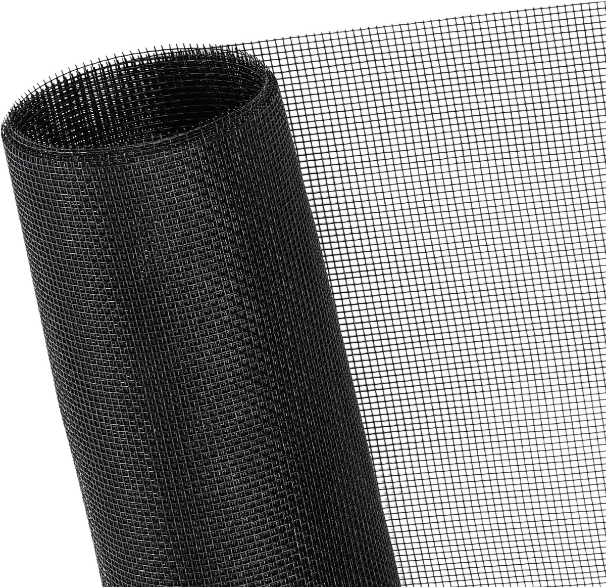 Raamhorren van 1,5 x 2,5 meter, glasvezel raamhorren, horgaas Geschikt voor horren, vervanging van raamhorren en horren Geschikt voor horren, terrashorren - zwart