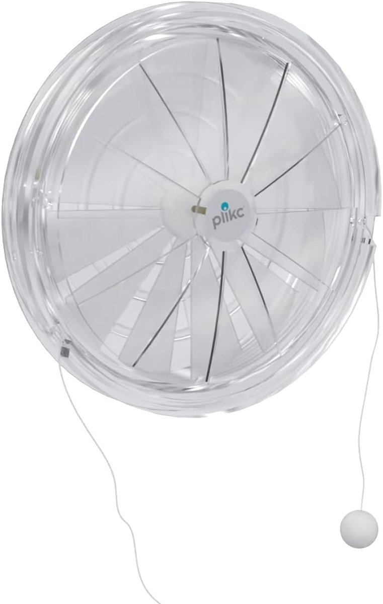 SnelShoppen - Glas Ventilator met Open- en Sluitfunctie - 160 mm Gatdiameter - Ideaal voor Raamventilatie - Verbeter Luchtkwaliteit in Huis - Eenvoudi
