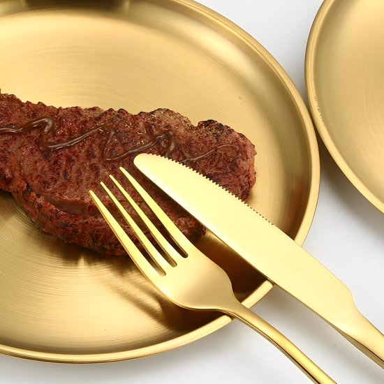 SnelShoppen - Camping Servies Set 13-delig voor 2 Personen, Dikke RVS Buiten Servies met Bestek, Borden en Opbergtas - Ideaal voor Kamperen, Picknicke — afbeelding 4