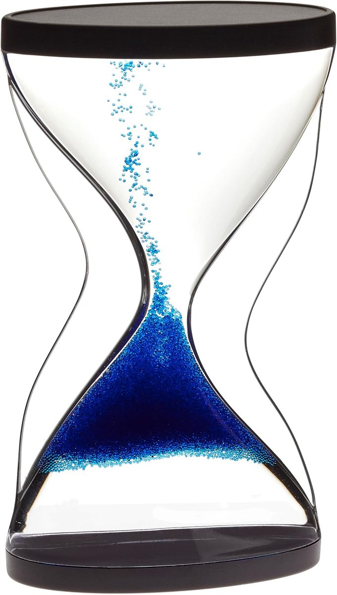 SnelShoppen - Decoratieve Zandloper 10 Minuten - Uniek Design - Plastic - Zilver/Groen - Perfect voor Woonkamer of Kantoor