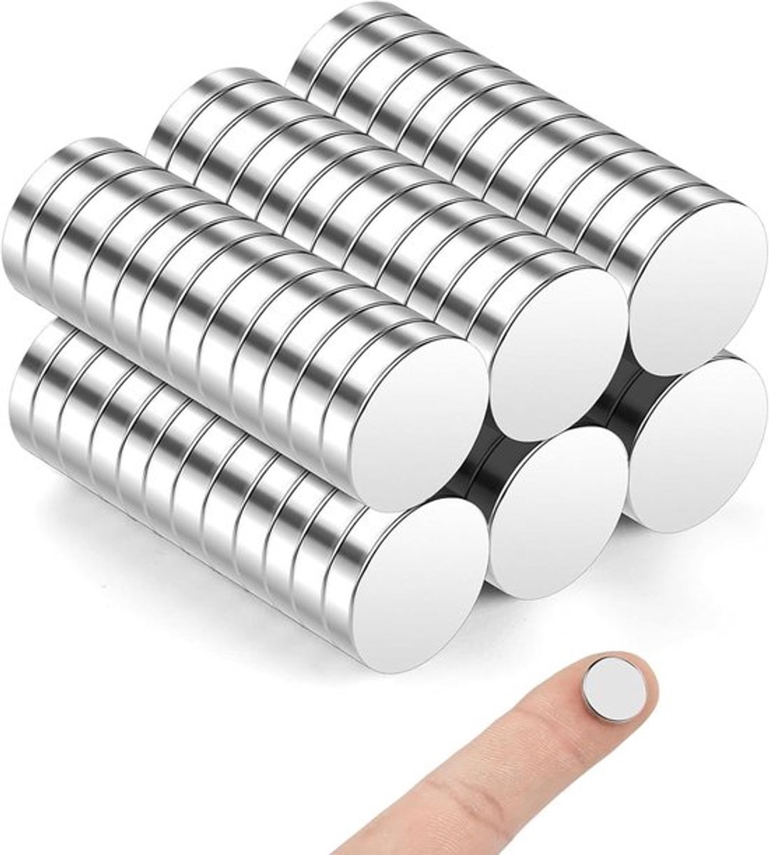 Dailygoods- Neodymium Magneten Sterk - 30 Stuks - 12 x 2 mm - Zelfklevend - Magneten voor Koelkast - Magneten voor Whiteboard - Schokbestendig