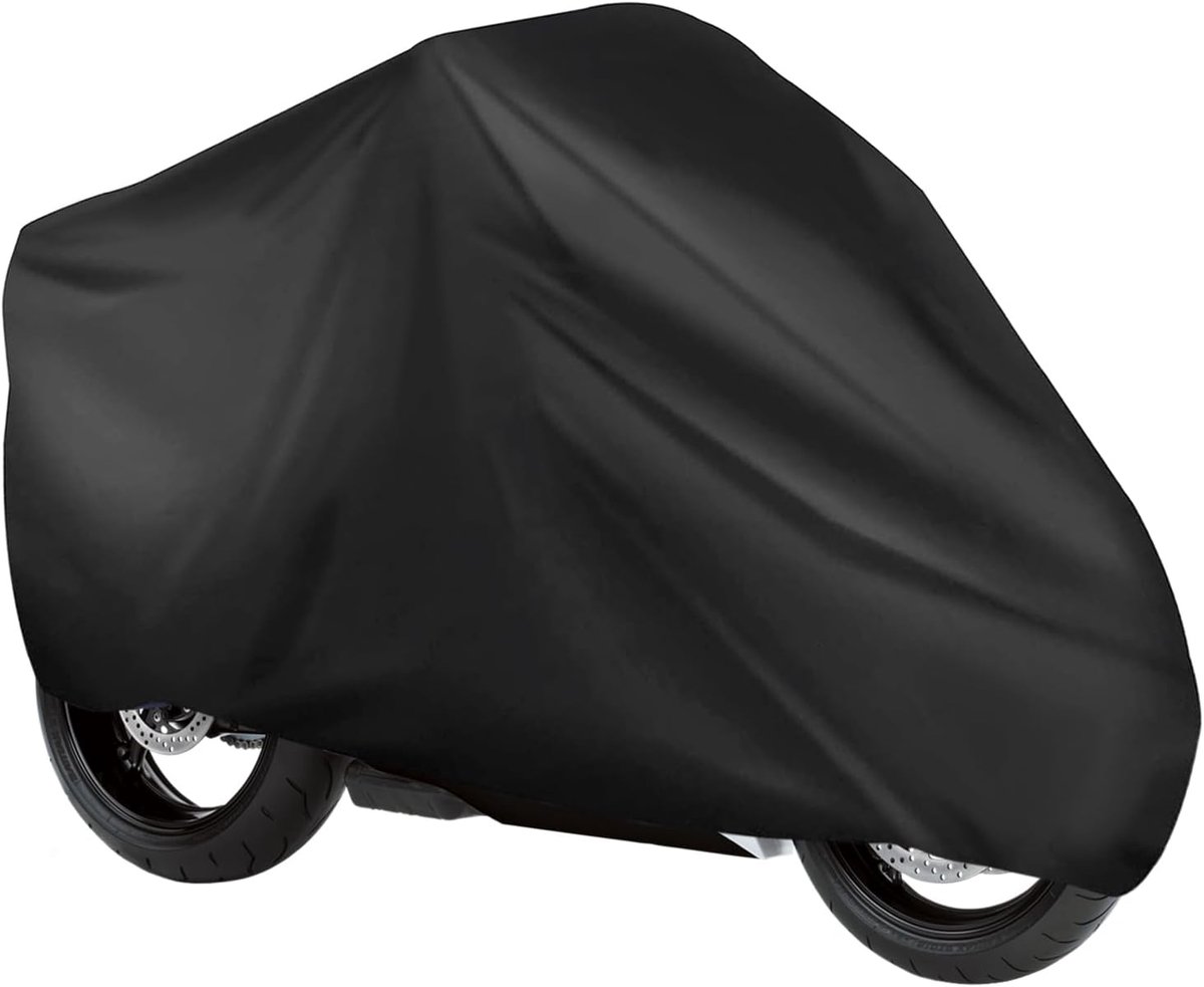 SnelShoppen - Waterdichte Motorhoes Groot 240x140 cm - PEVA Materiaal - Bescherming tegen Zon, Stof en Regen - Buitenhoes voor Motorfiets