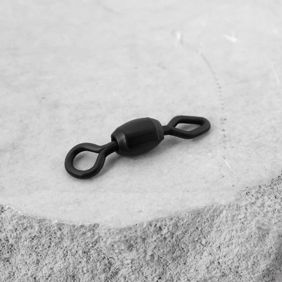 Vissen Swivels - Ronde Ruit - 100 stuks - Zwart - Zeekarper - Zoetwater - Geschikt voor Vissen - 14mm van VISSEN — afbeelding 2