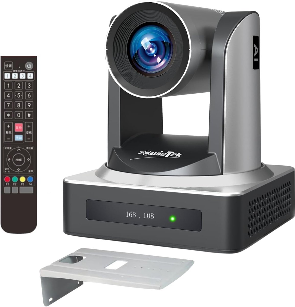 SnelShoppen - PTZ Camera 1080P60 met 20X Zoom, AI Auto Tracking, PoE, 3G-SDI, HDMI, USB3.0, Ideaal voor Kerk, Onderwijs, Sport, Huwelijk en Evenemente