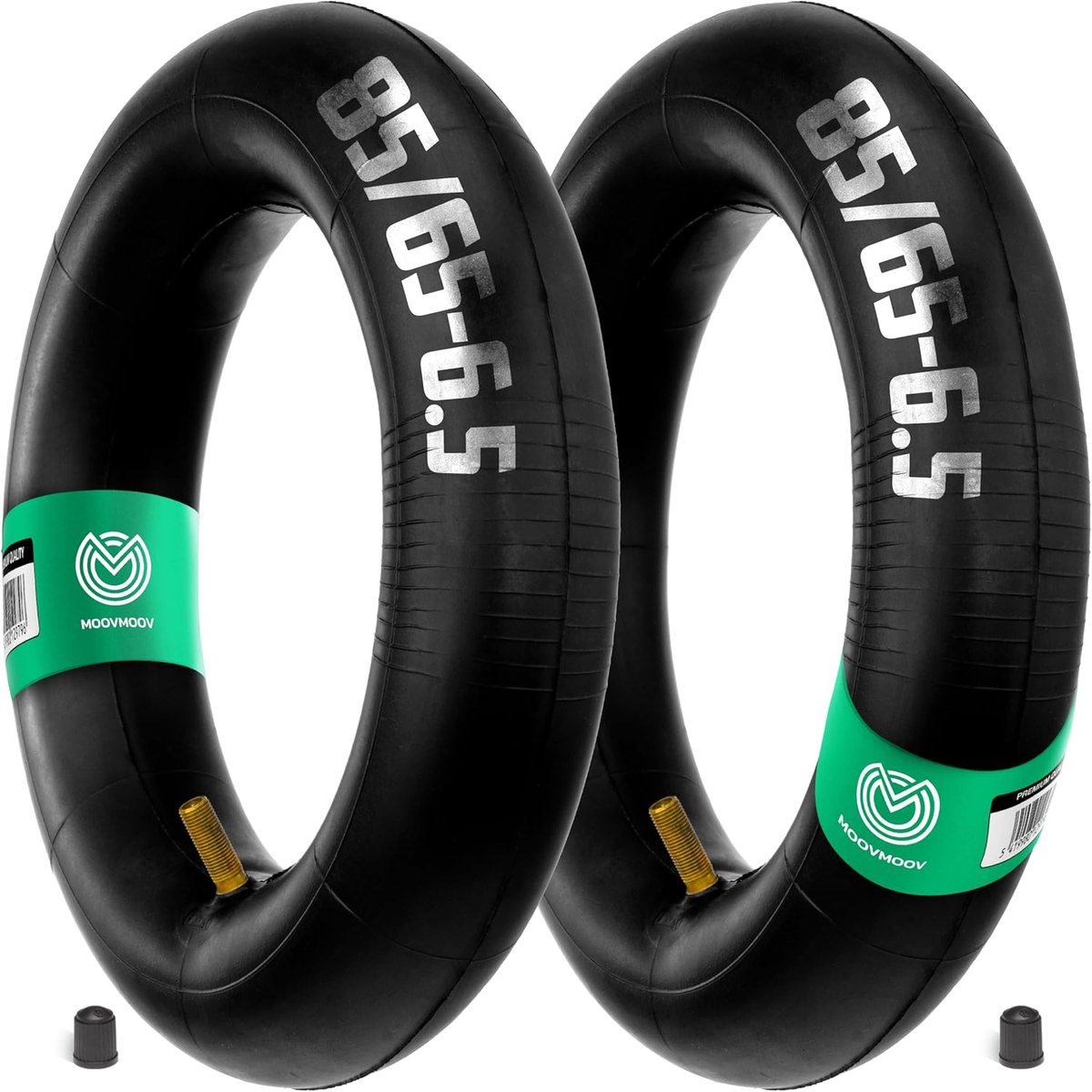 SnelShoppen - 2 Binnenbanden 85/65-6.5 met Rechte Ventiel voor Elektrische Scooter, Hoverboard en Mini Scooter - 10 inch Compatibel, Premium Kwaliteit