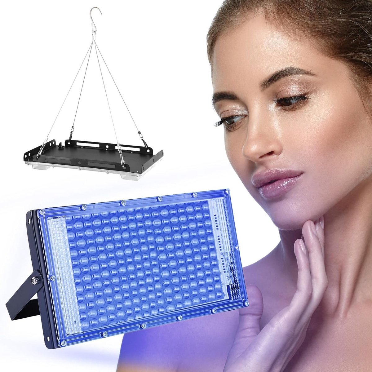 Draagbare 15W USB Zonnebanklamp met 144 LED's voor Gezicht en Lichaam, Ideaal voor Thuisgebruik en Zonnige Bruining