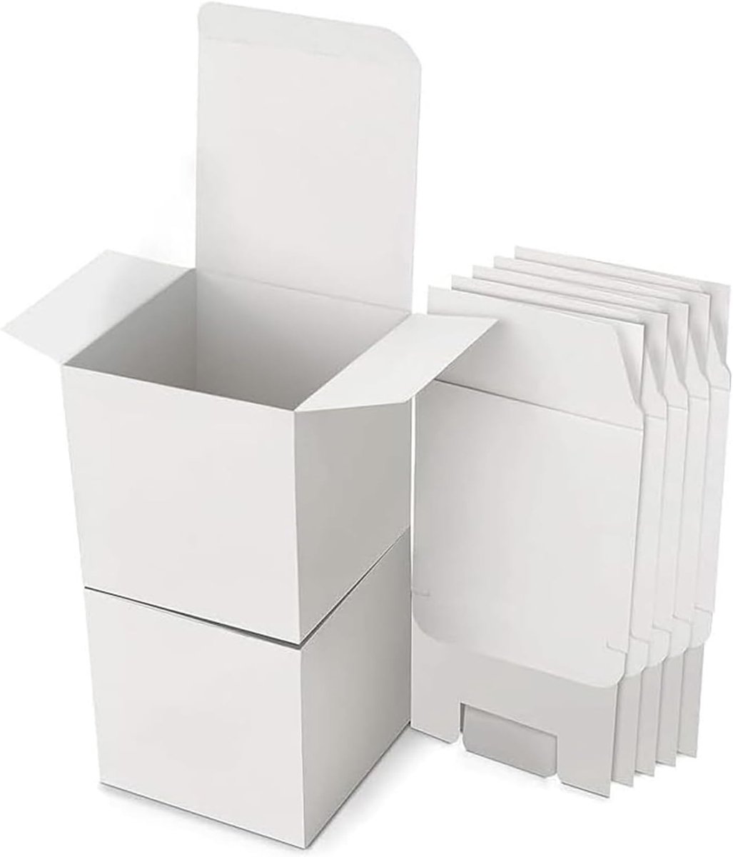 SnelShoppen - 15 Stuks Gift Boxes - Kraft Papieren Cadeaudozen - Vierkante Cardboard Dozen met Deksel - 13x13x13 cm - Perfect voor Verjaardag, Bruilof