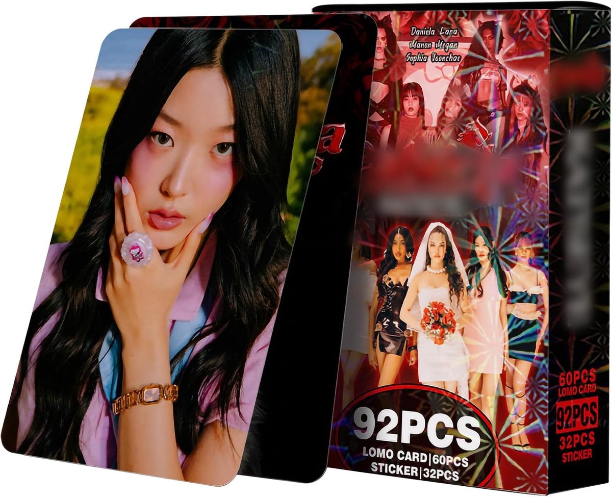 SnelShoppen - Kpop Photo Cards 92 Stuks, 60 Postcards + 32 Stickers, Duurzaam Papier, Compact 8.4x5.3 cm, Verzamelen en Cadeau voor Fans