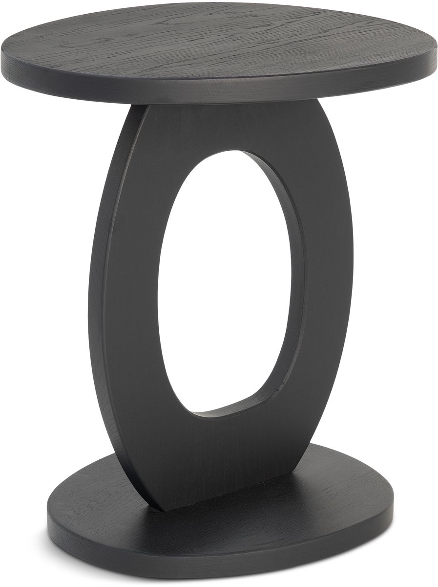 Spinder x Eva van de Ven - ALTO Bijzettafel - Massief Eikenhout - Mat Zwart
