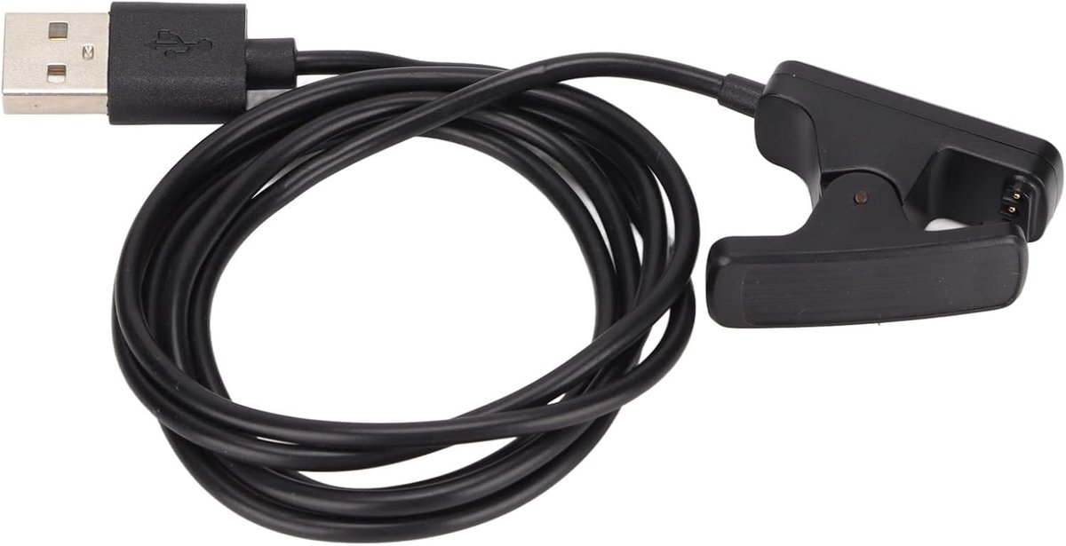 SnelShoppen - USB Oplaadkabel voor MARQ Series Horloge, Vervangende Oplader met Snelladen, 100CM Data Kabel, Duurzaam Plastic, Thuis en Op Reis
