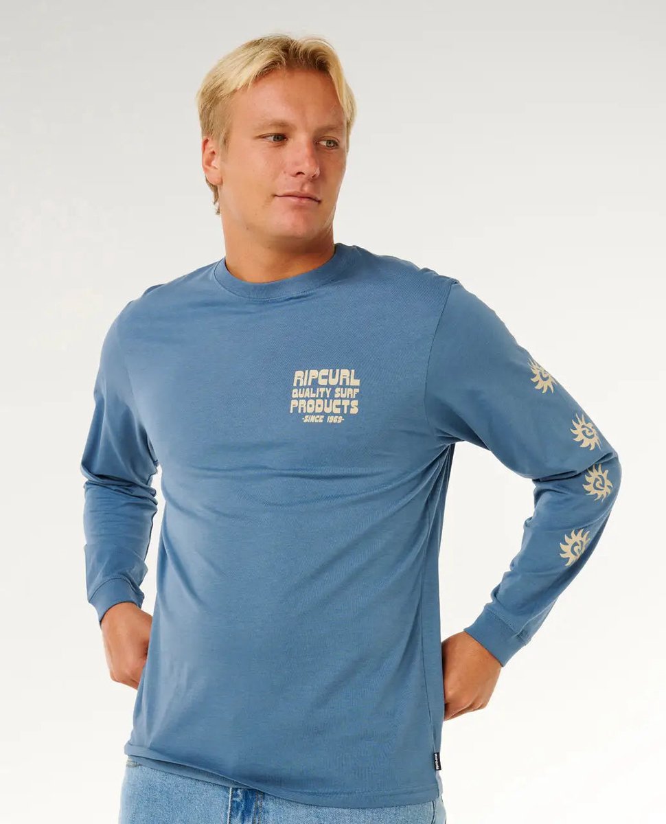 Rip Curl Pacific Rinse L/S TEE - Bluefin