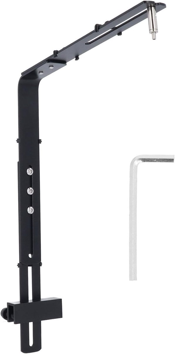 SnelShoppen - Fishing Power Verlichting Houder Aquarium Verlichting Hoogte Verstelbaar voor Hanglamp - Zwart - Lichtgewicht Aluminium Voor Diverse Aqu