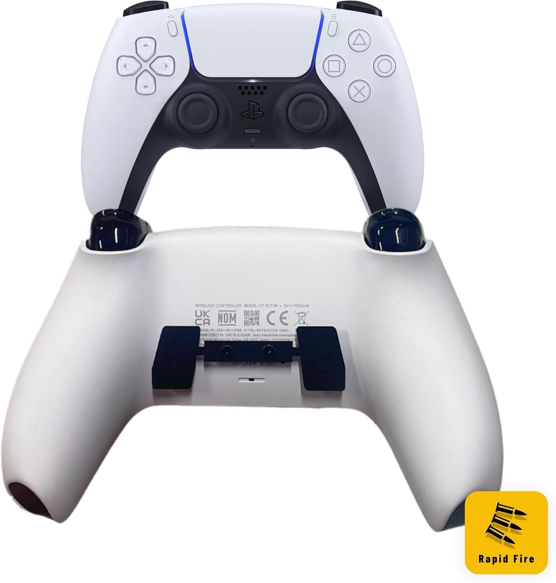 SnelShoppen - Clever DualSense Rapid Fire Controller met Remappable Paddles en Ademend Leren Voering voor Gaming, Ergonomisch Ontwerp, Perfect voor Ga