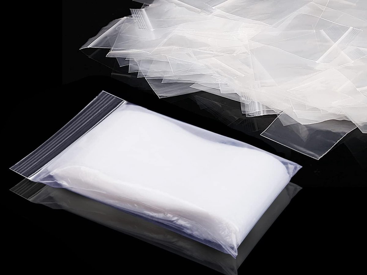 SnelShoppen - 200 Stuks Sealable Plastic Bags 12x8cm - Transparante Resealable Ziplock Grip Seal Baggies voor Keuken, DIY, Kunst en Sieraden Opslag