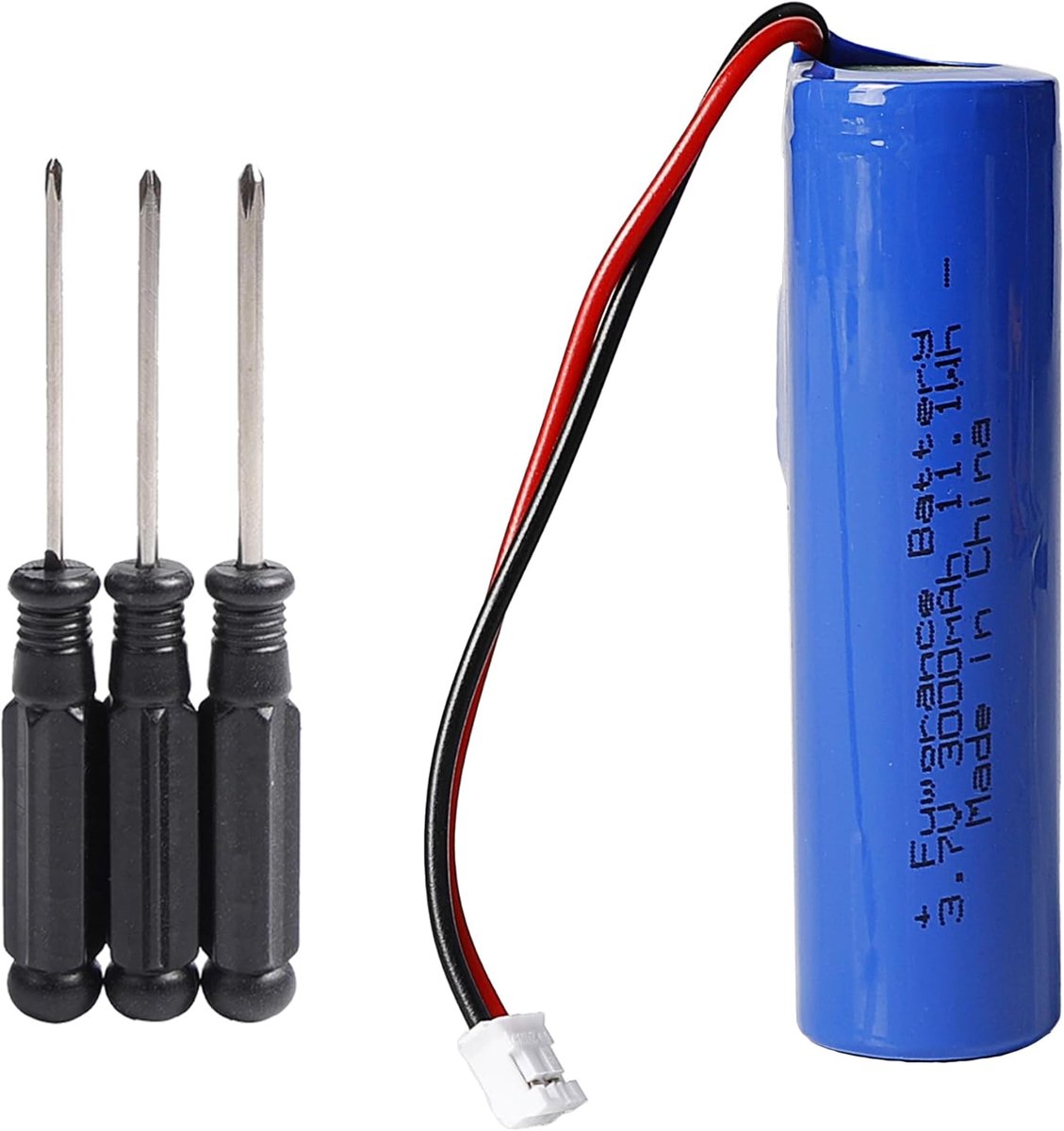 SnelShoppen - 3000mAh 3.7V Vervangende Batterij voor Draadloze Knipmachines, Hoge Capaciteit en Compatibel met Diverse Modellen, Ideaal voor Kappers e