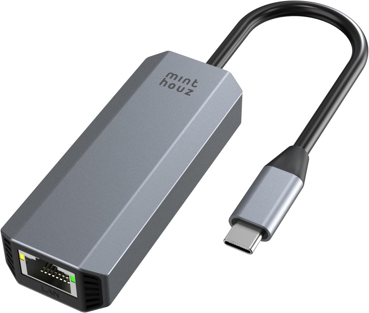 SnelShoppen - USB C naar Ethernet Adapter, RJ45 Gigabit LAN Netwerk Adapter voor Windows, Mac OS, iPad OS, Chrome, Linux - Snelle en Betrouwbare Verbi