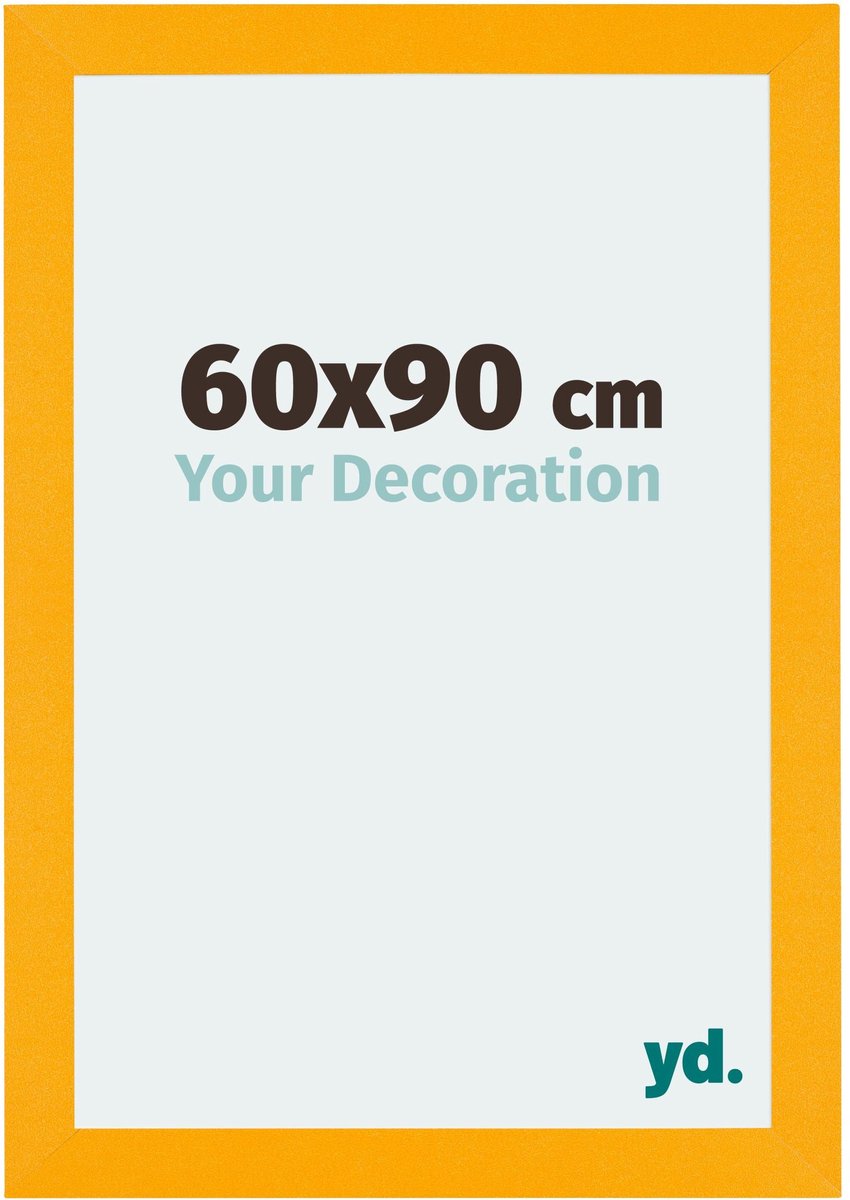 Your Decoration - Puzzellijst 60x90 cm - Geel - Puzzellijst 1500-2000 stukjes - MDF Fotolijst - Mura