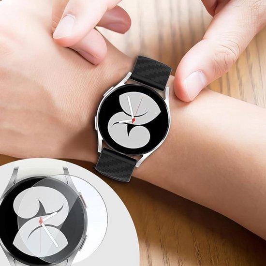 Displaybeschermfolie voor smartwatch 40 mm - Set van 5 transparante gehard glas folies - Premium kwaliteit - Krasbestendig - Eenvoudig te installeren.