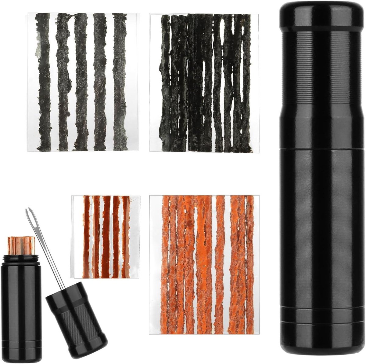 Complete Tubeless Fietsband Reparatieset met 30 Hechtingsstrips en Handige Gereedschappen voor MTB en Racefietsen