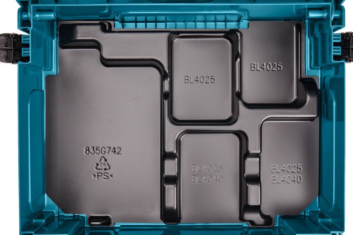 Makita 835G74-2 Kofferinzet/inlay startset accu/lader XGT