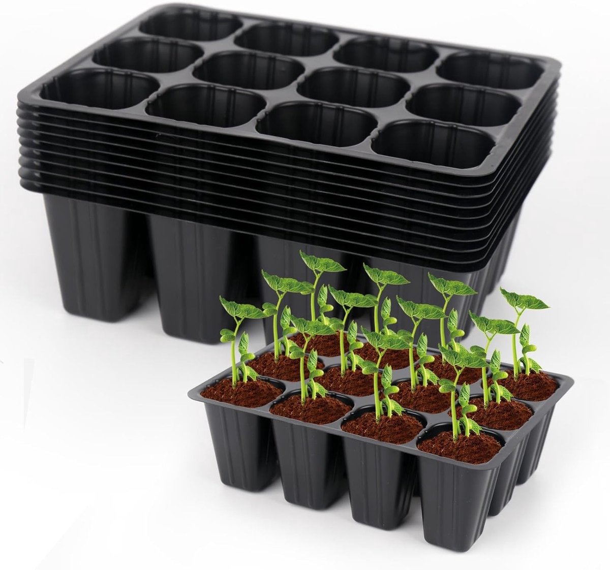 120 Cell Zaadling Starter Set - Herbruikbare Mini Propagator voor Groene Huizen, Planten en Tuinieren