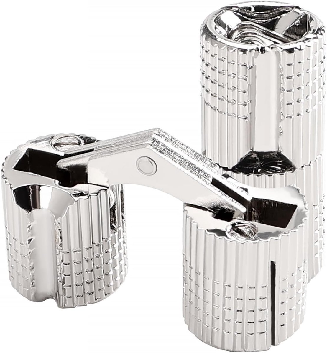 2 Stuks 12mm Koperen Cilinder Scharnieren met 180° Openingshoek voor DIY Cadeaudozen en Sieradenboxen, Duurzaam en Stijlvol