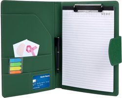 SnelShoppen - Agoer A4 Clipboard Folder - Luxe Leer, Magnetische Sluiting, Inclusief Notepad en Pen, Perfect voor Conferenties en Zaken