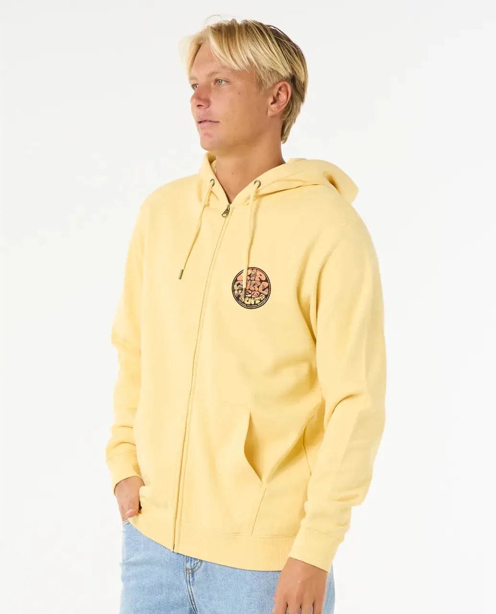 Rip Curl Wettie Passage Icon Zip Thru - Straw