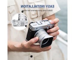 Aluminium Hot Shoe Mount Thumbs Up Grip voor Fujifilm GFX100RF Camera met Extra Koude Schoen en Bescherming