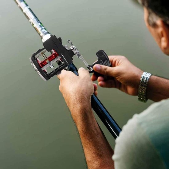 Visrol met Lijnmeter voor Zoutwater en Offshore Vissen - Trolling Reel voor Bootvissen, Duurzaam en Betrouwbaar — afbeelding 2