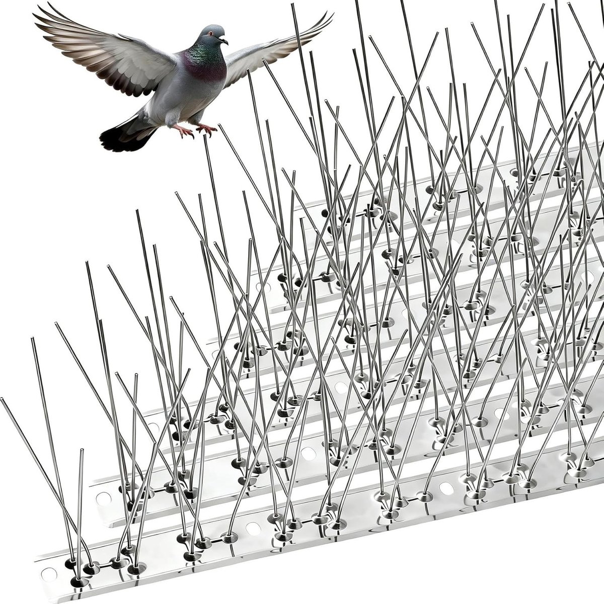 Vogelspikes - Roestvrijstaal - 75 cm - Duivenspikes voor Balkon, Daken en Ramen