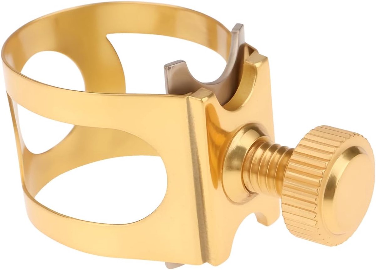 Altsaxofoon mondstuk rietklem 20-25 mm - messing verstelbaar - duurzame constructie - secure hold - ShopVlot