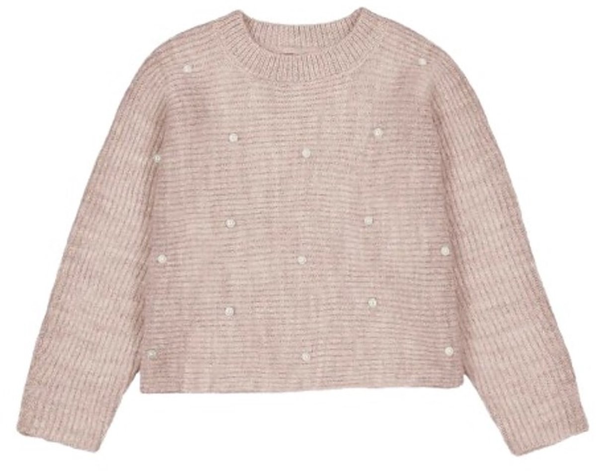 Mayoral oud roze gebreide trui met parels
