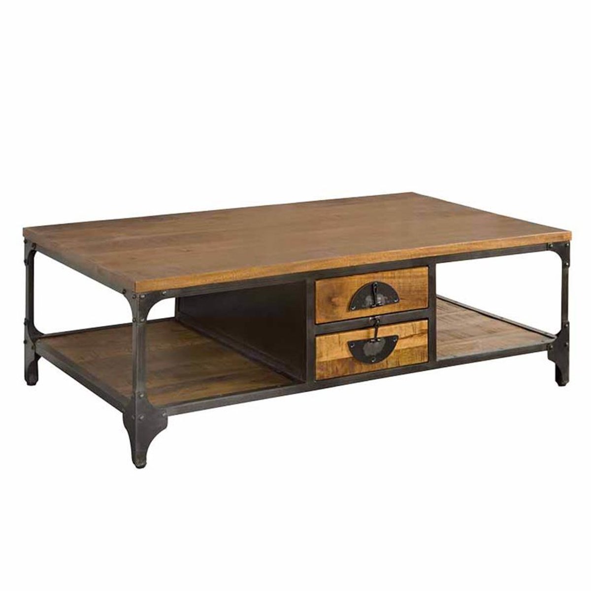 Tower Living Salontafel Basto - Rechthoek Bruin Hout - 135x75x45cm