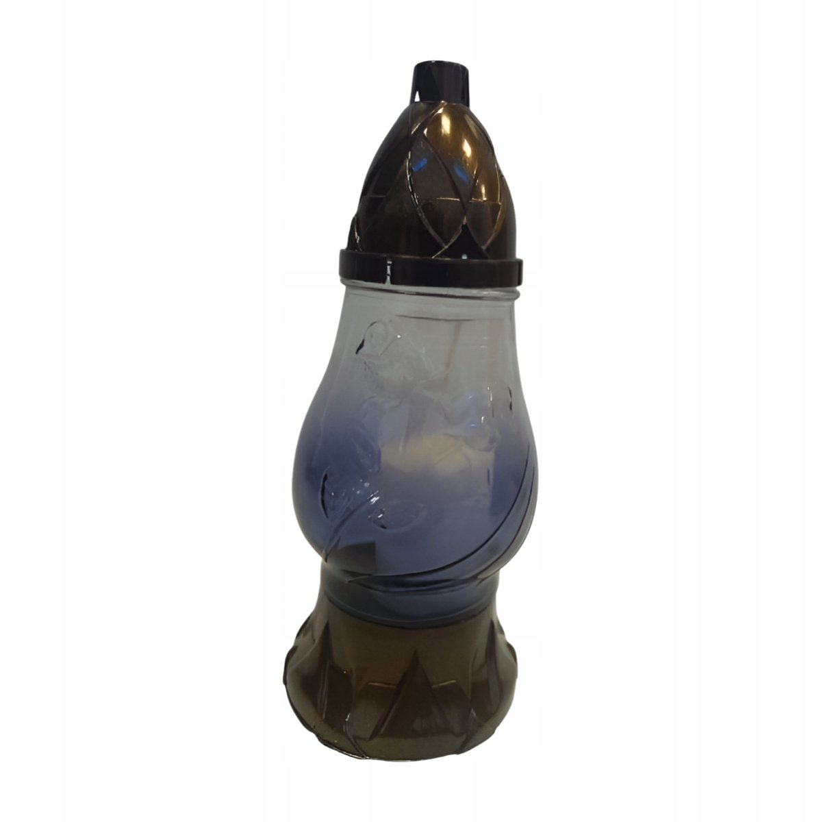 Glazen Lampion Znicz Paraffine 26cm - 36 Uur Brandduur