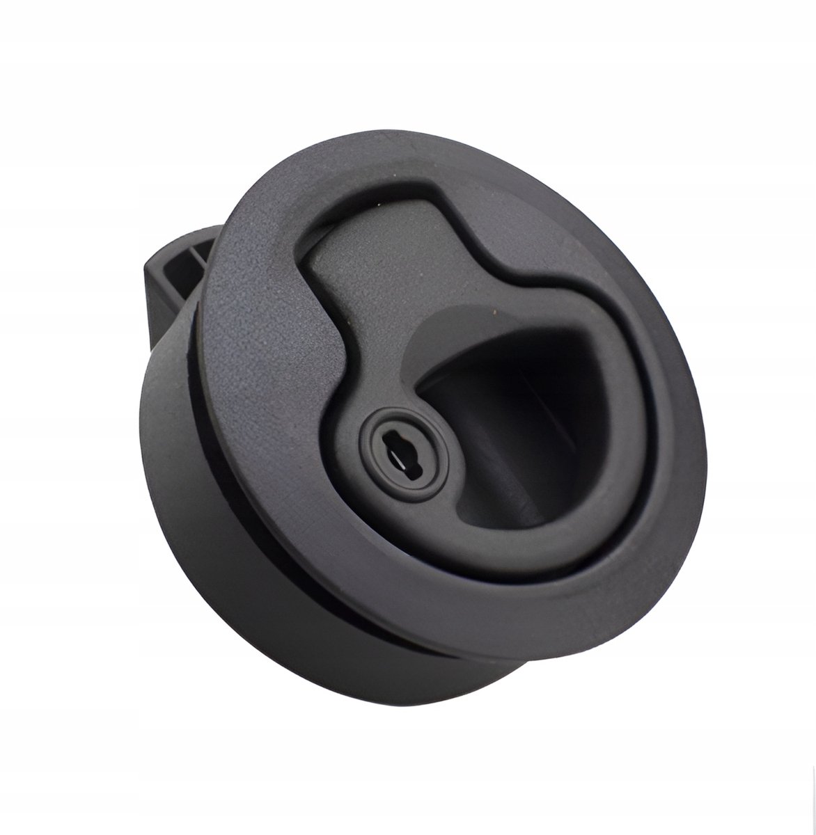 Merkloos Rond Inbouw Sleuf ABS Zwart - Diameter 61mm