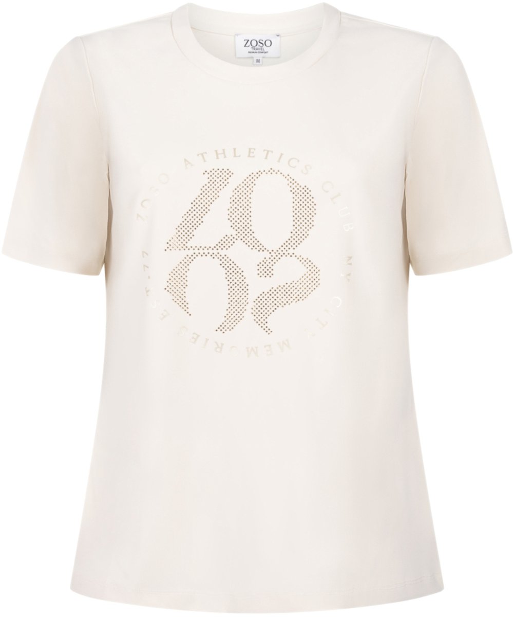 Zoso T-shirt Britt 264 Ivory Dames Maat - M