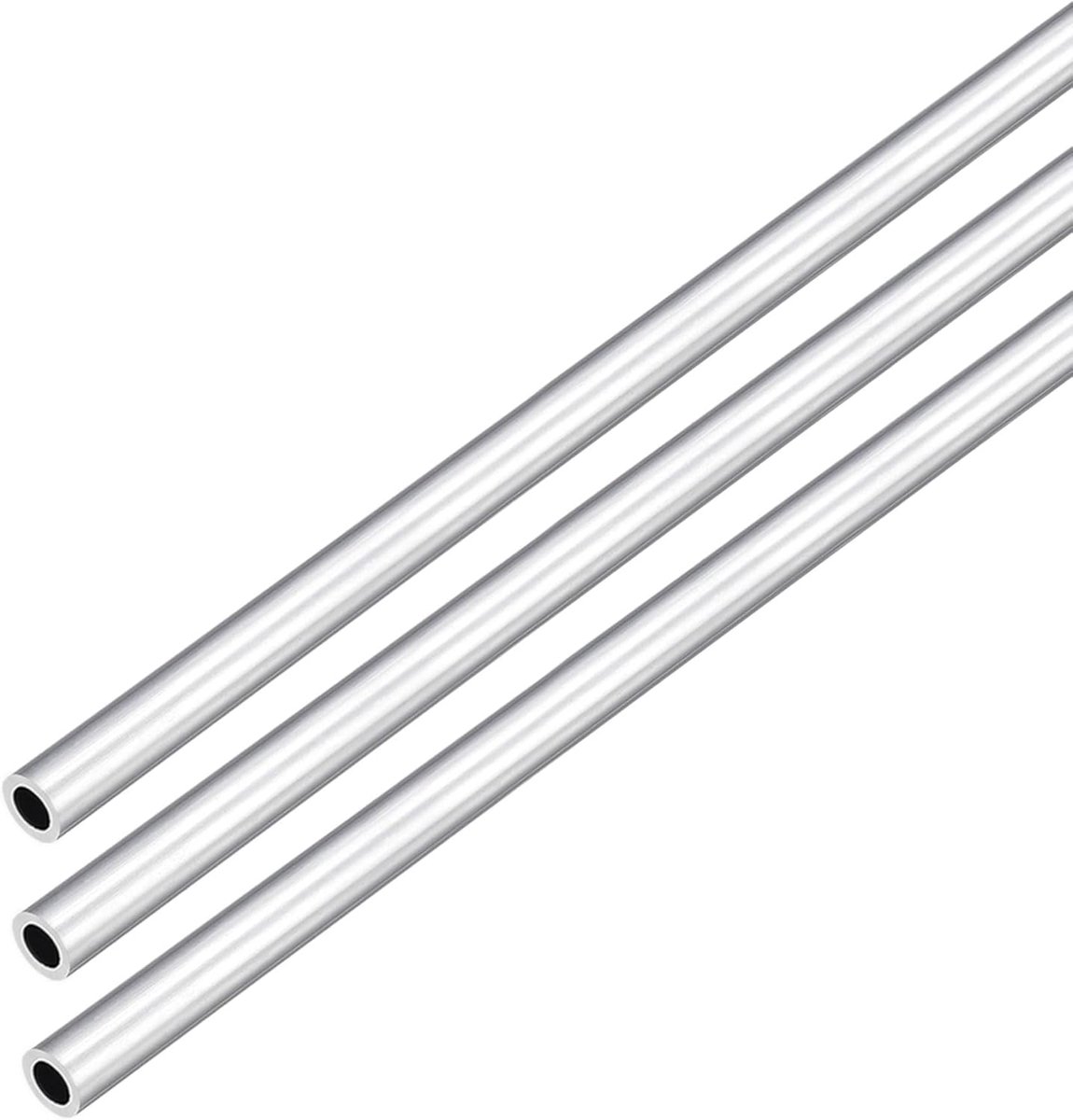 DMiotech 3pcs (3mm OD x 2mm ID) 6063 Aluminum Round Tube 250mm Length Industry Metal Tube for Machinery Frame - ShopVlot