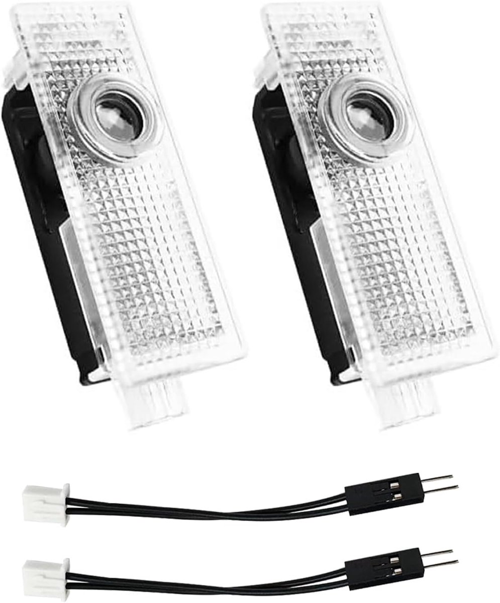 2pcs Door Light Logo, Projection Ghost Shadow Welcome Puddle Light Compatible with Range Rover Discovery Freelander - ShopVlot